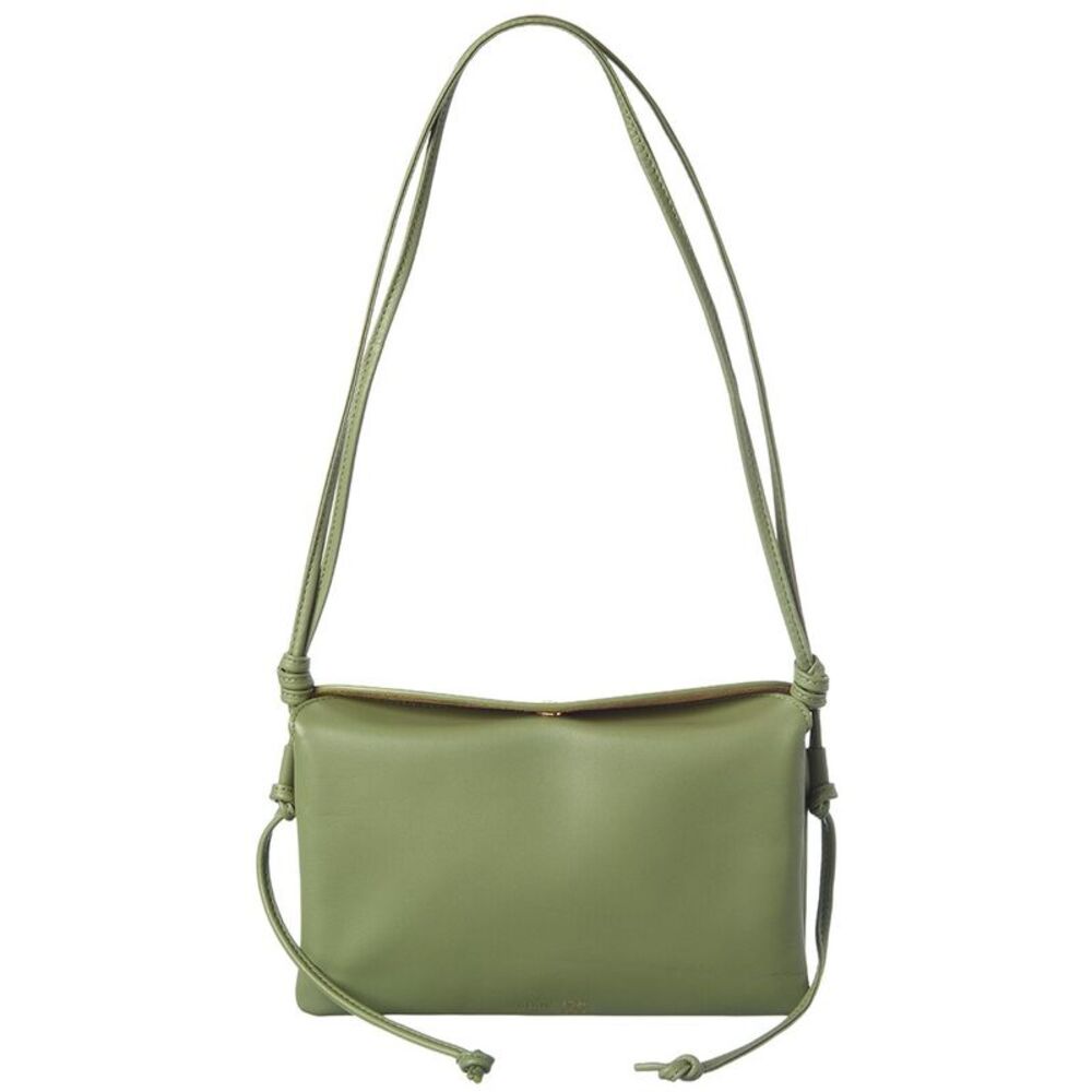 Celine Leather Shoulder Bag, Green